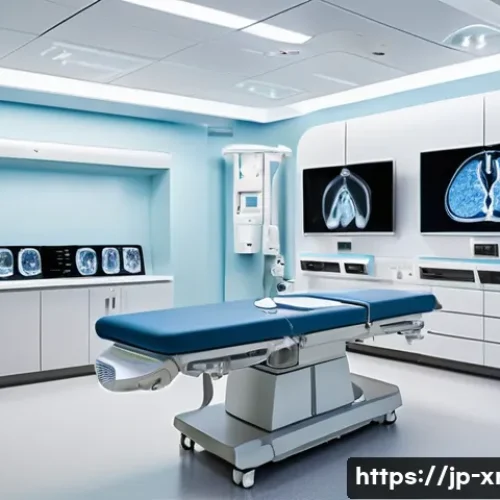 영상 진단 품질 관리 - A modern medical imaging room showcasing advanced diagnostic equipment including a high-field MRI ma...